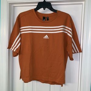 Womens Adidas slight cropped t shirt